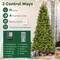 Pre-Lit Artificial Christmas Tree with 11 Modes and Metal Stand